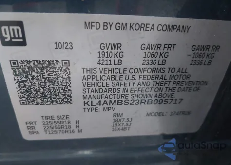 2024 Buick Encore Gx Preferred Fwd z USA, uszkodzony, nr VIN KL4AMBS23RB095717